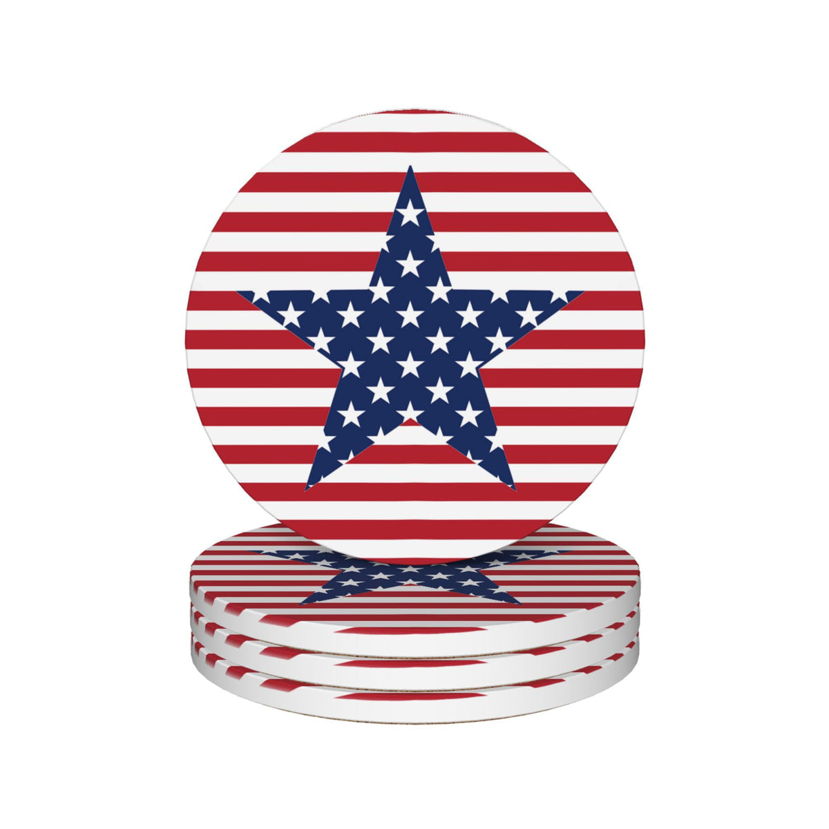 Patriotic Drinks Coasters Set of 4 (American)