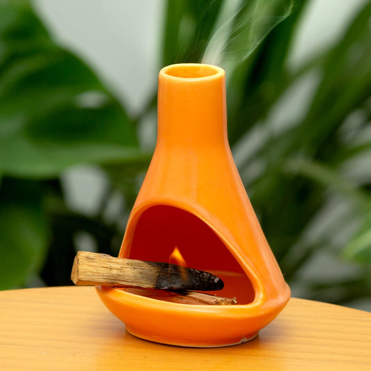 Mini Chiminea Palo Santo Holder (Palo Santo Holder-orange)