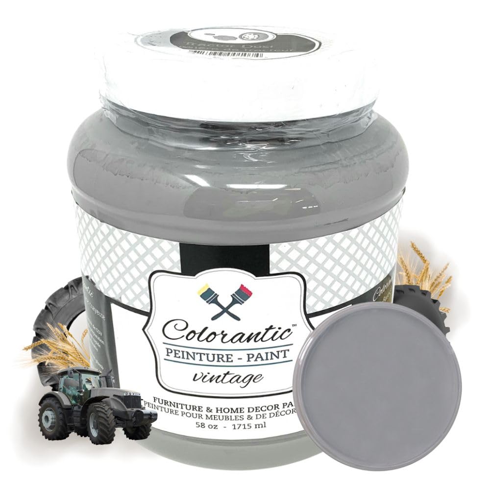 TRACTOR DUST Chalk Paint for Furniture DIY (Tractor Dust / 58 Fl Oz (Pack of 1))