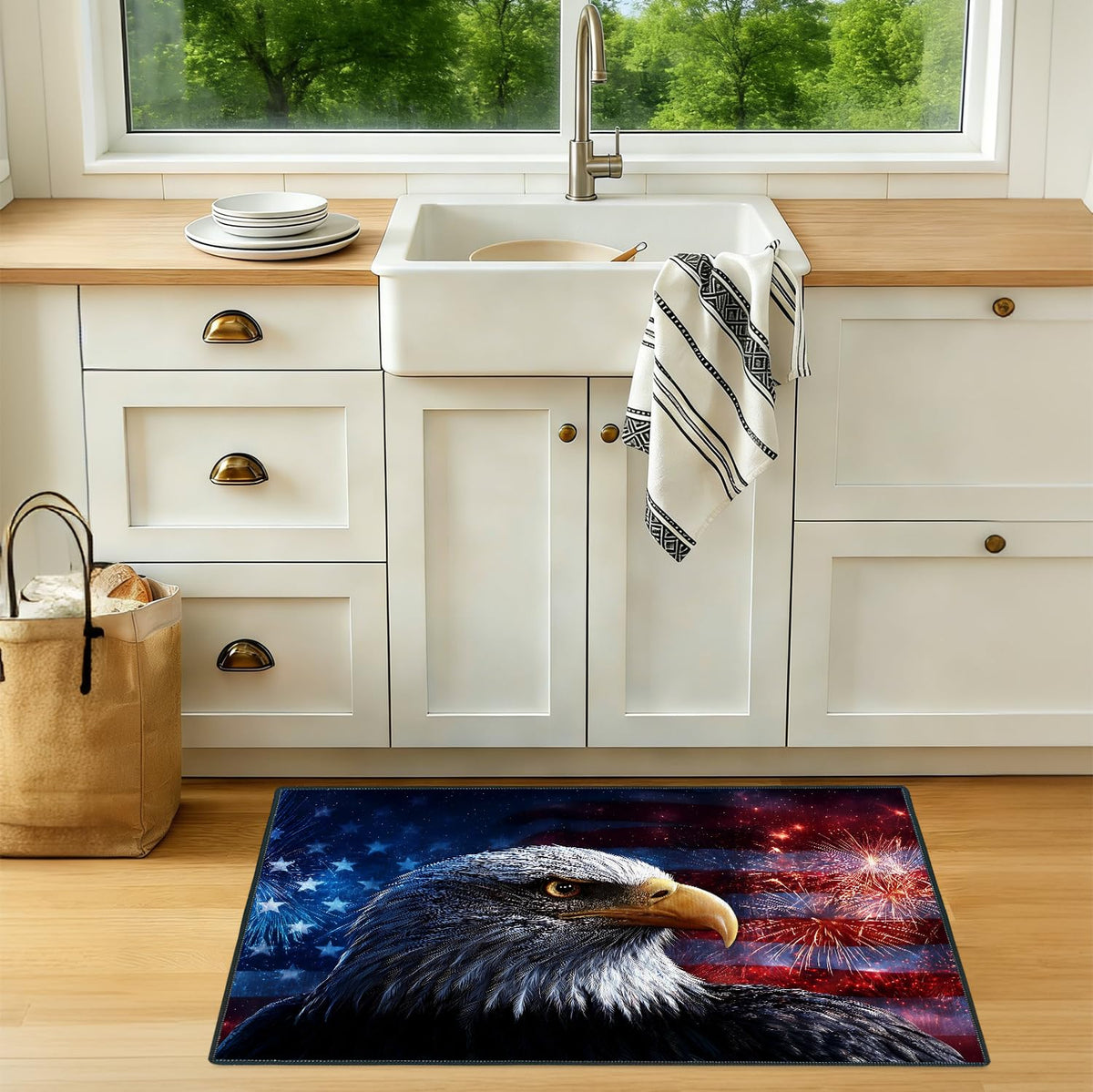 2x3FT Patriotic Bald Eagle Area Rug (#17 / 2' x 3' (Rectangular))