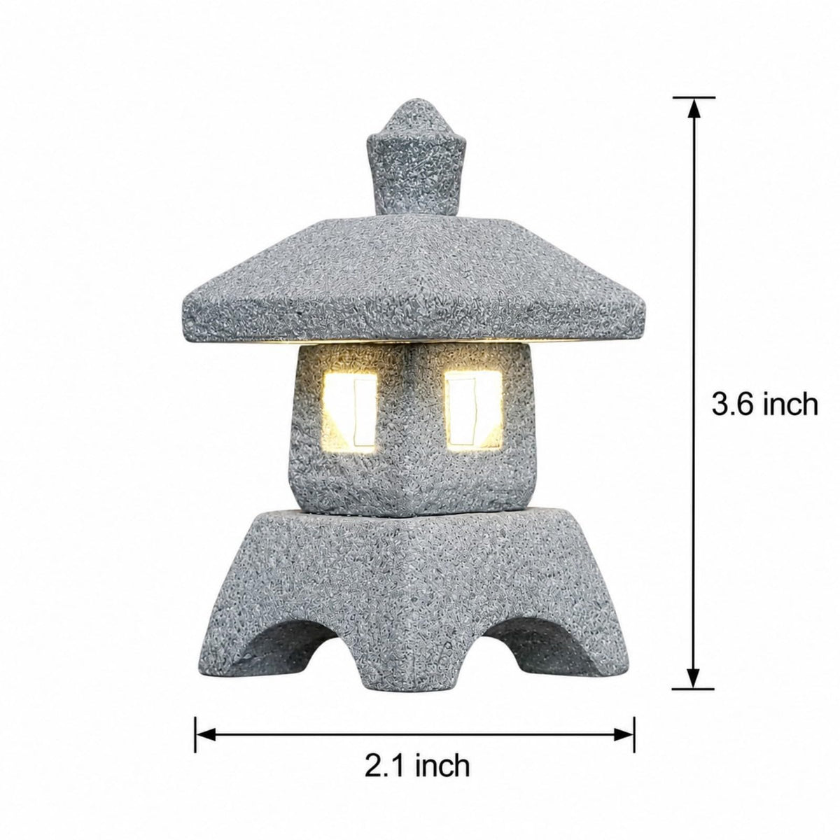 Japanese Pagoda LED Lamp Statue Figurine LED Lantern Pagoda Statue Figurine (Style B)