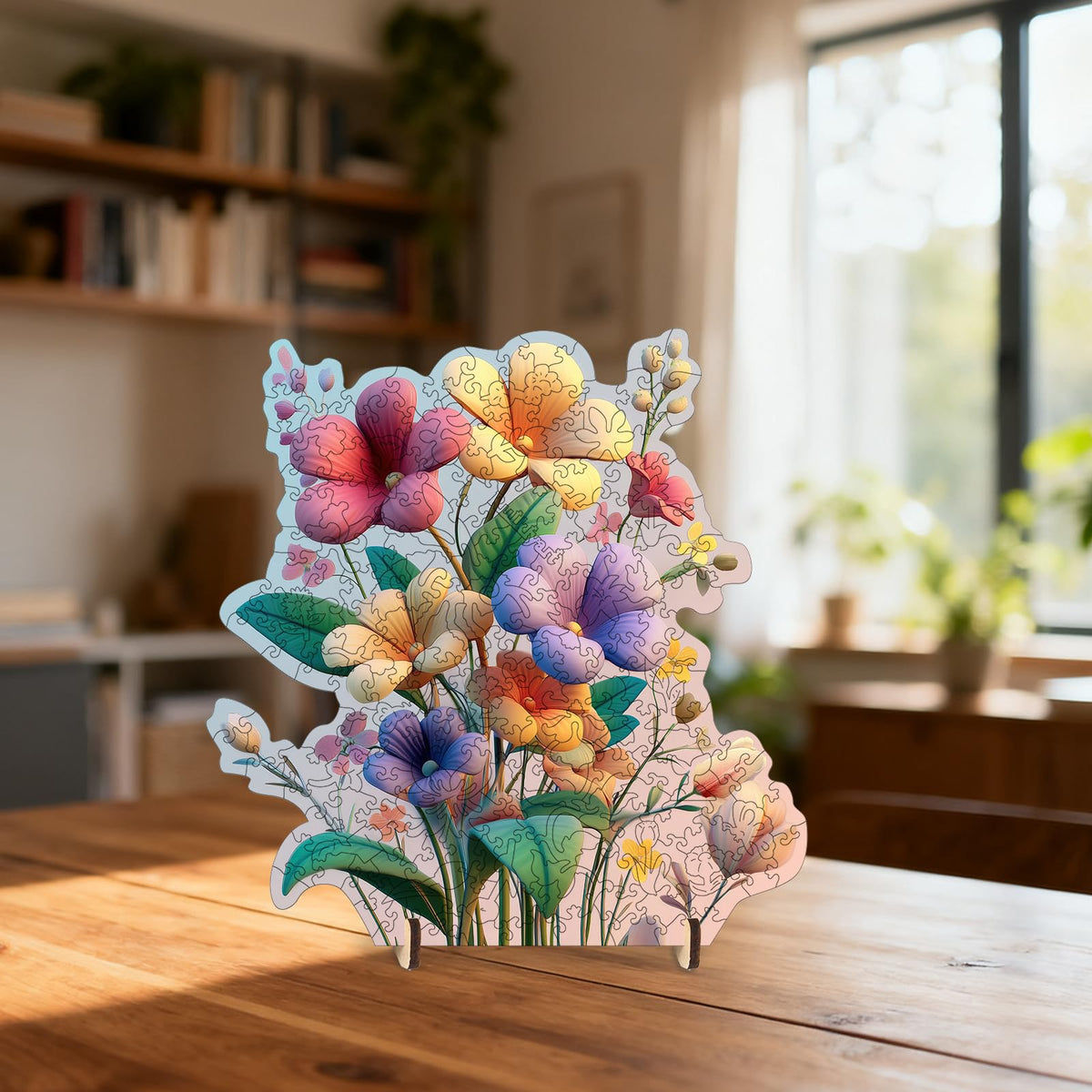 500 piece Puzzles for Adults (Flower Purple / 500 pieces)