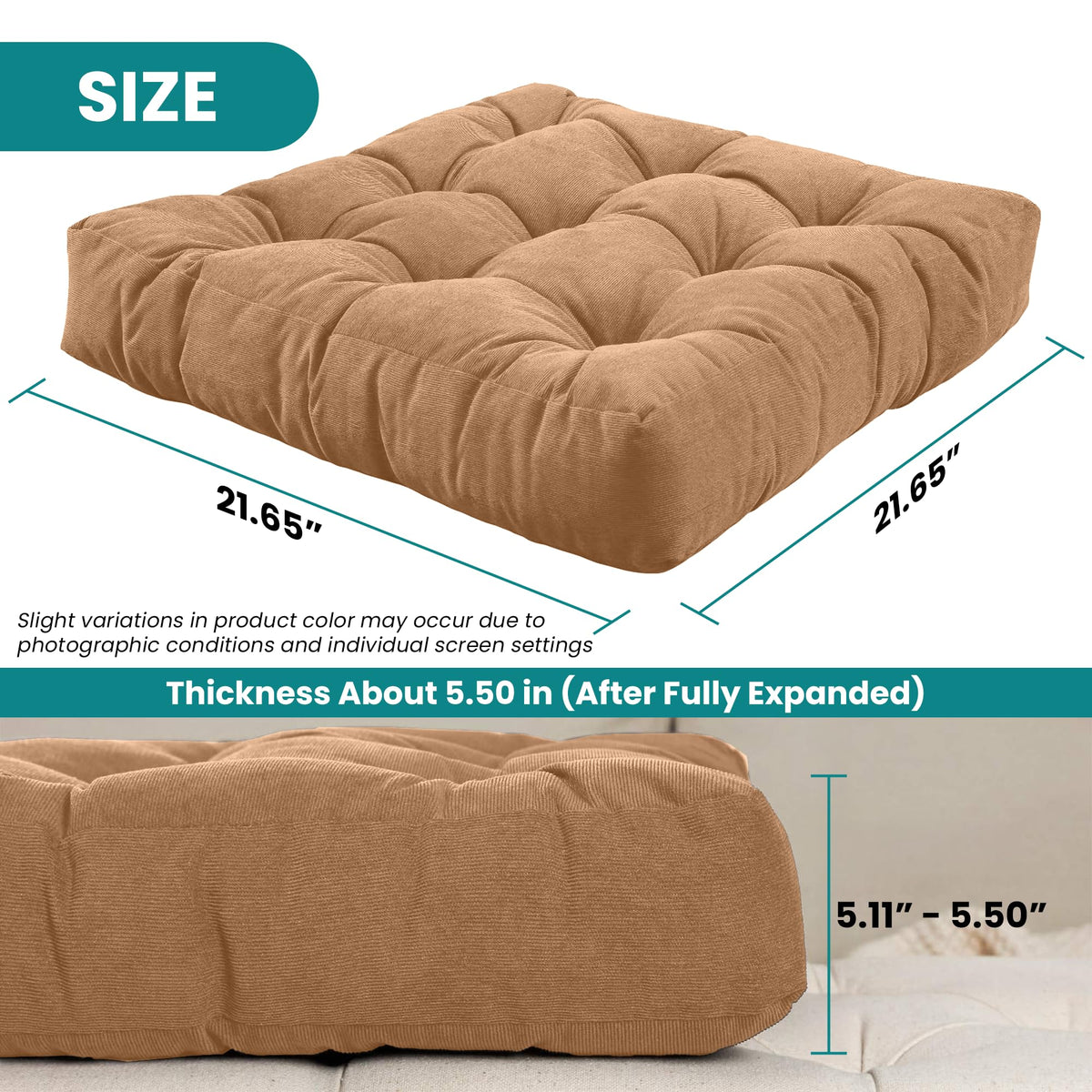 Floor Cushions (Brown)