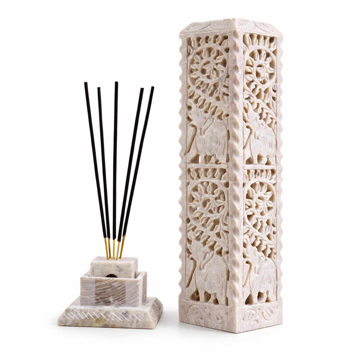 Handmade Marble Soapstone Incense Burner