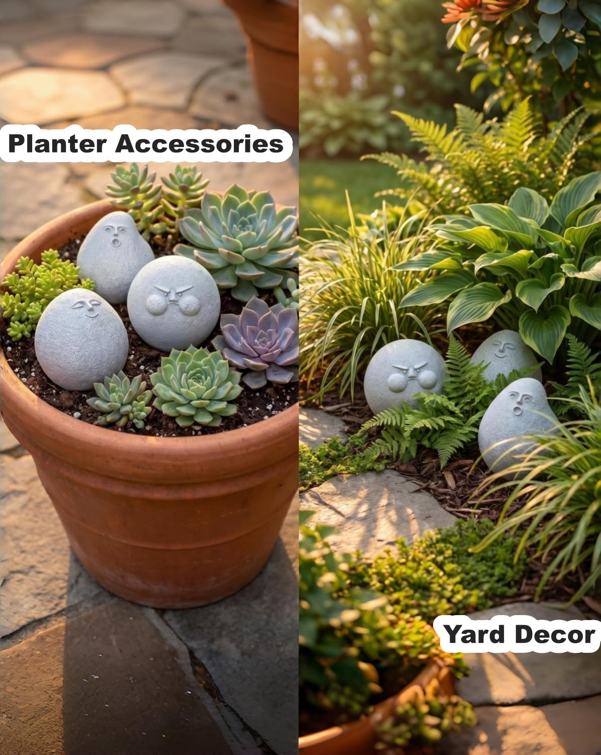 Fairy Garden Statues (8 PACK STONES)