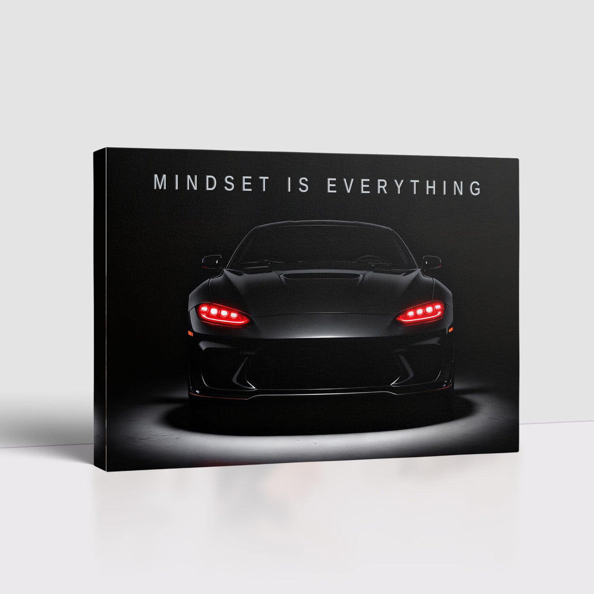 Motivational Wall Art Inspirational Car Quotes Posters Prints Wall Decor Entrepreneur Positive Black and White Wall Art for Office (1p-redcar / 18L" x 24W")