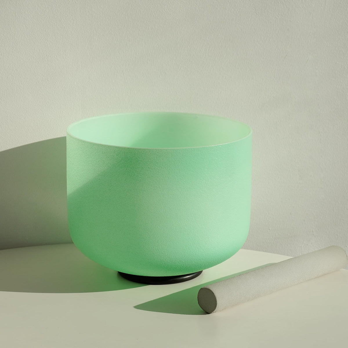 432hz Crystal Singing Bowl Set of 7 Mint Green Chakra Sound Bowls (7-12 Inch 432hz Mint green 7pcs)