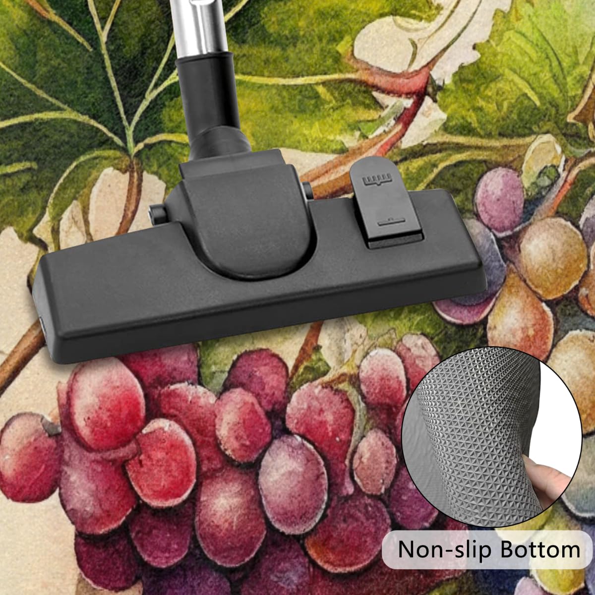 Grape Half Round Rug Half Moon Door Mat Half Circle Rugs (A:z-color 1)