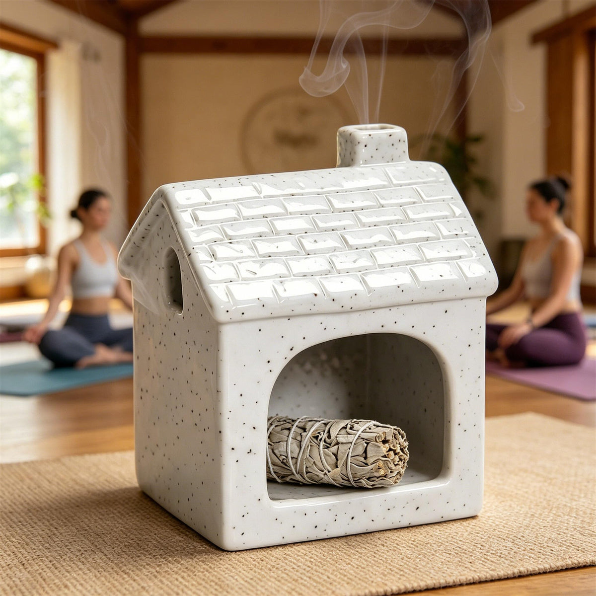 Multifunction Incense and Candle Holder for Burning Sage (C)