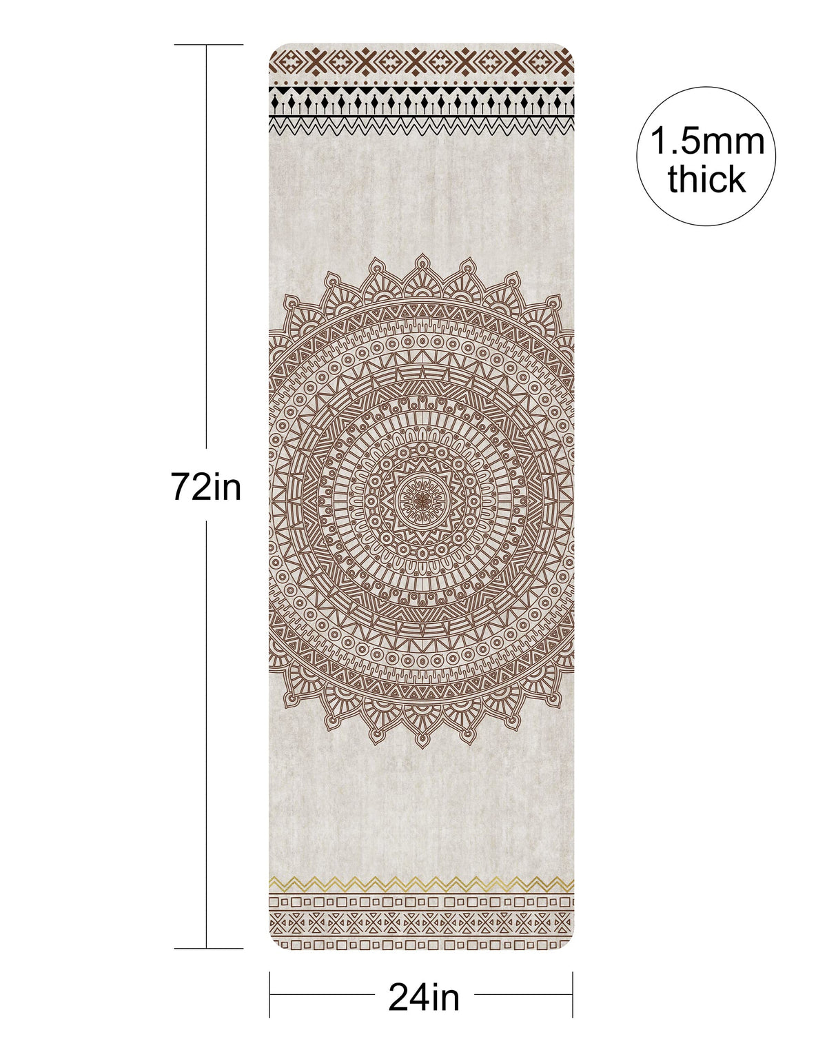 Printed Travel Yoga Mat (YanHuaYu)