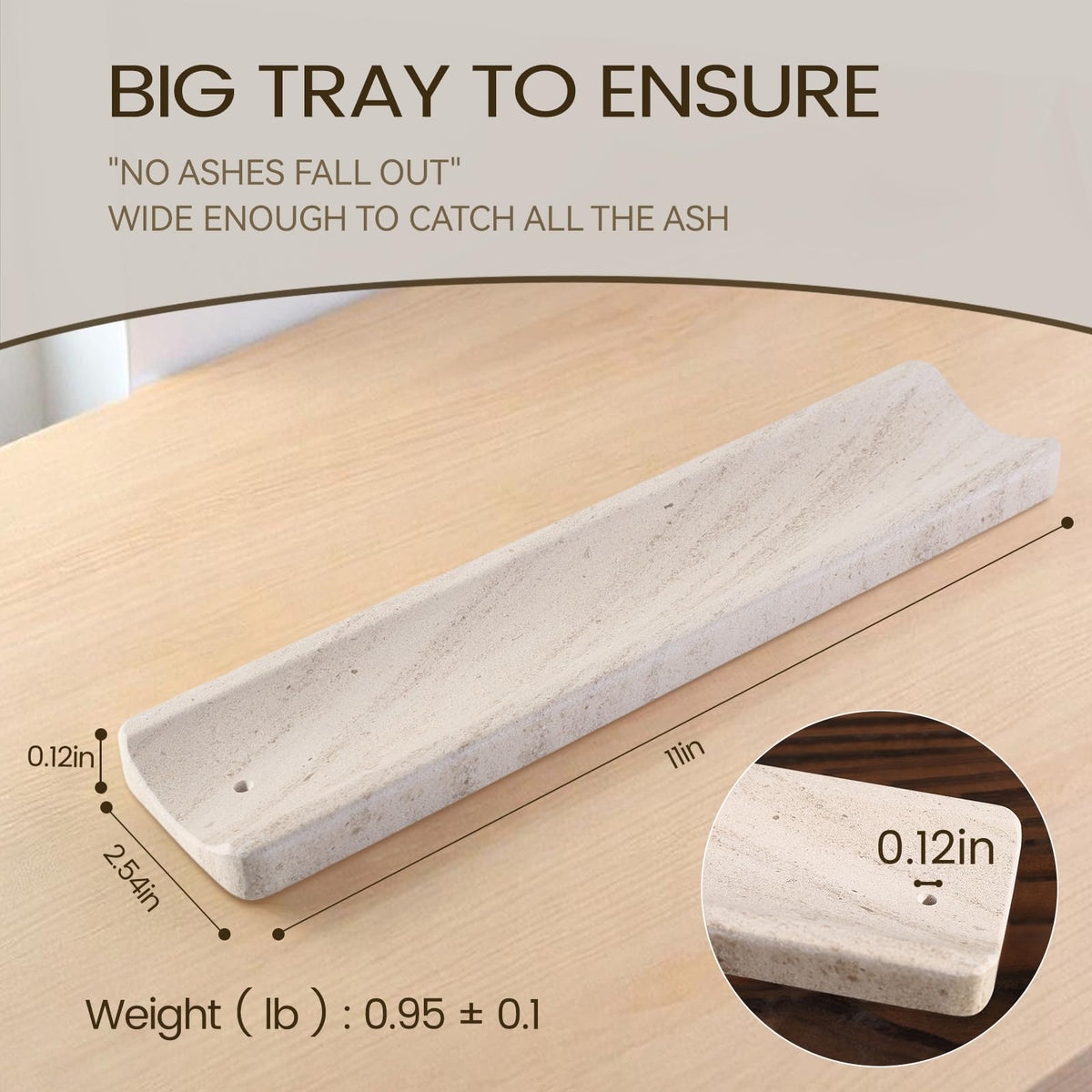 Marble Incense Holder (Standard-beige)