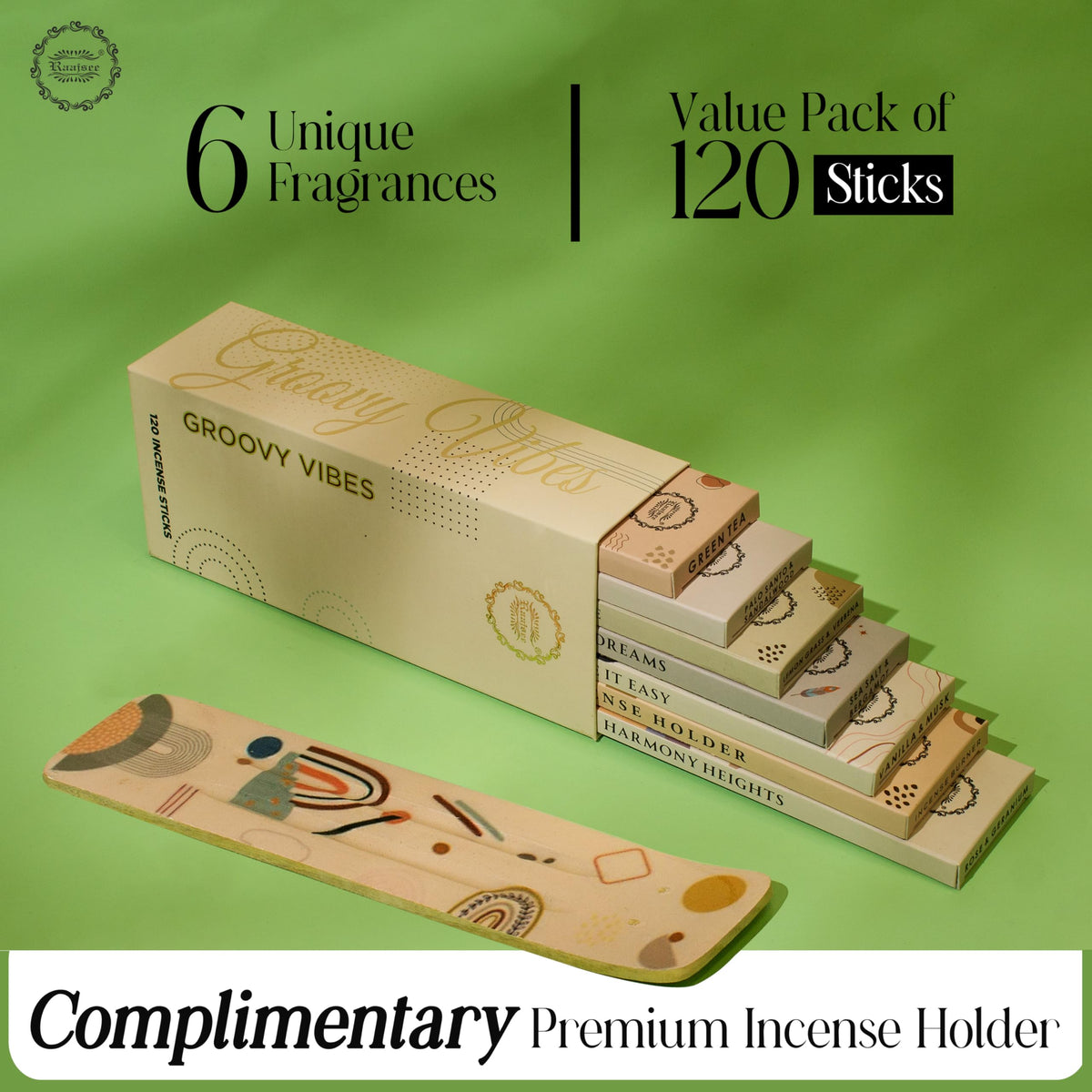 Incense Sticks Organic Non Toxic (Groovy Vibes)