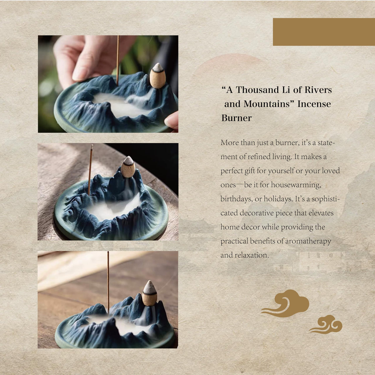 Backflow Incense Burner