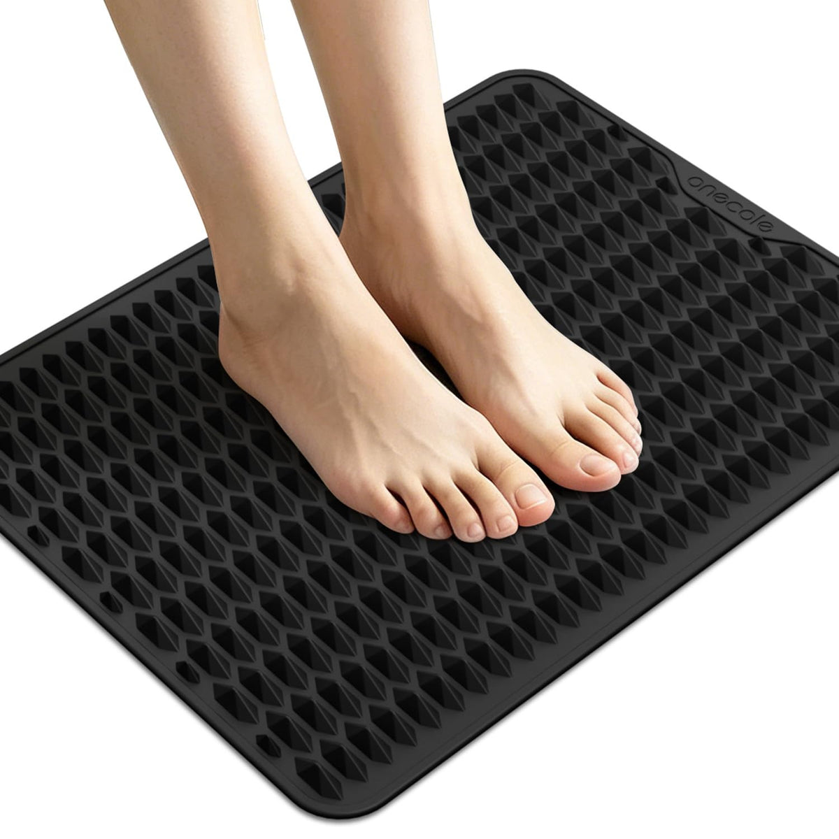 Acupressure Mat for Foot Massage (Black)
