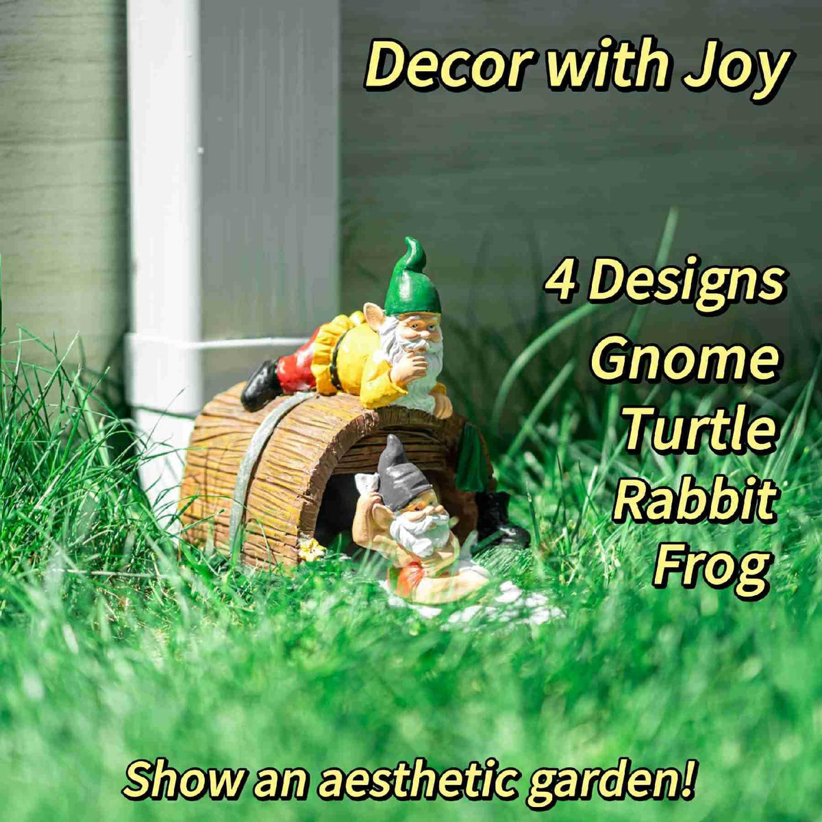 Gnome Sculpture Gutter Diverter Rain (Gnome)