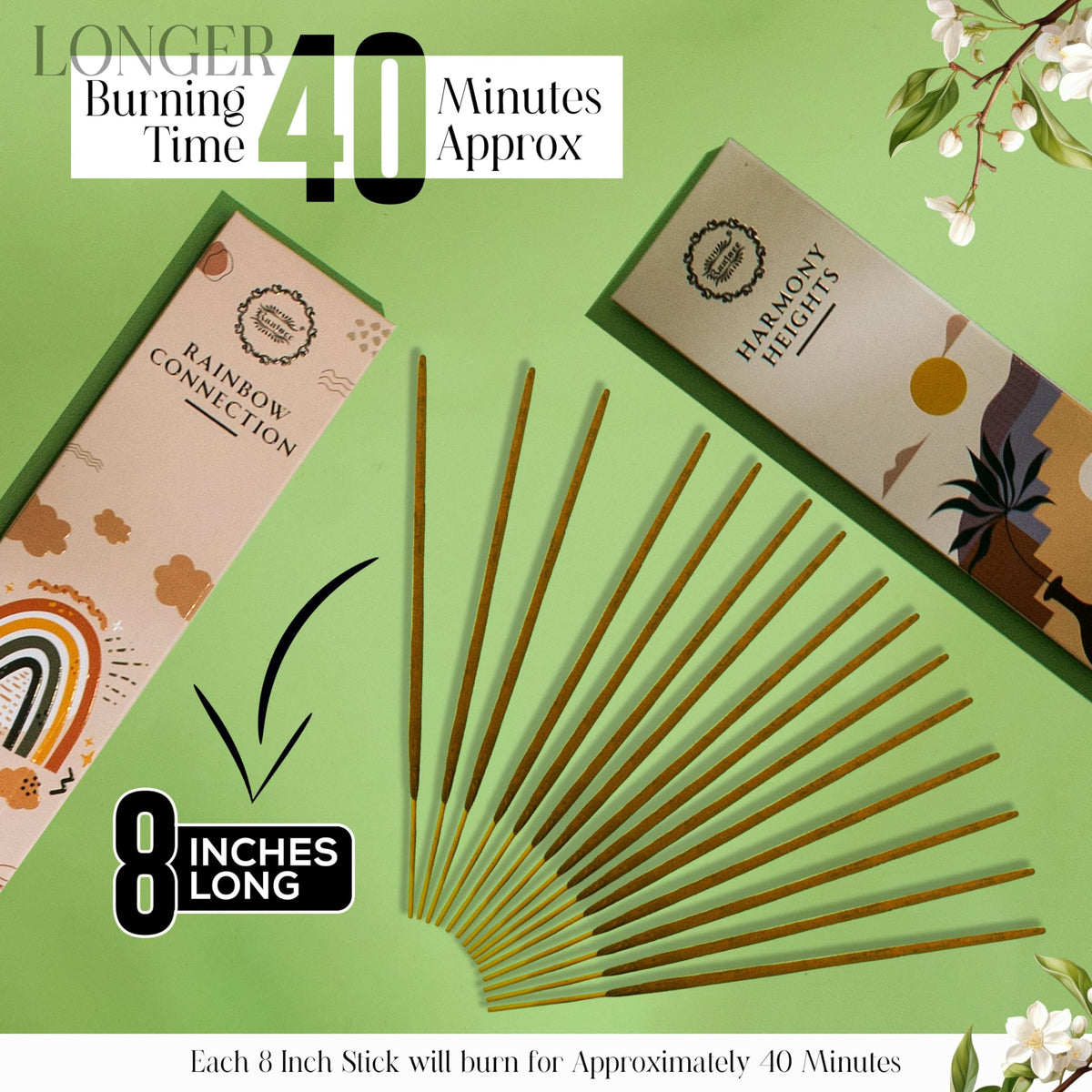 Incense Sticks Organic Non Toxic (Groovy Vibes)