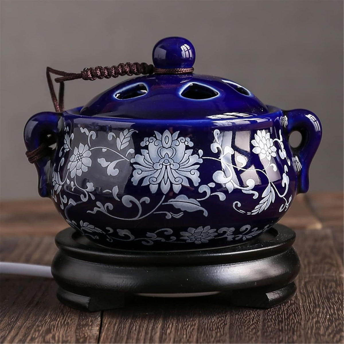 Electric Resin Burner with Timer (Blue)