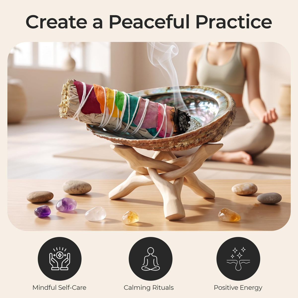 White Sage Smudge Kit with Palo Santo