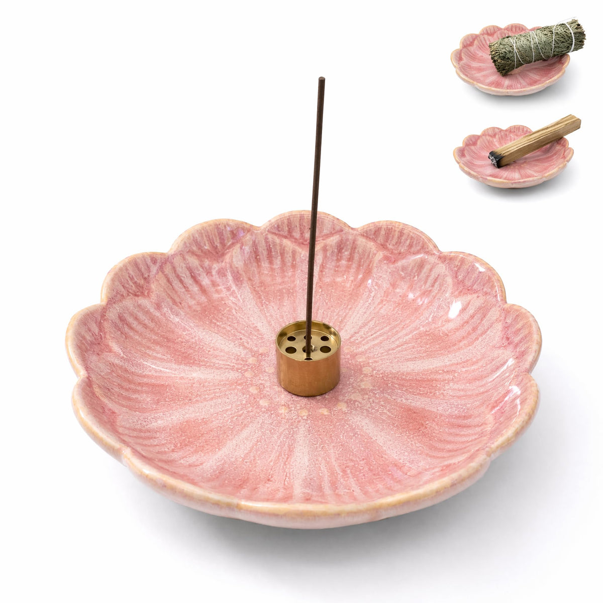 Pink Lotus Incense Holder (Pink)