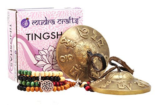 2.75 In Mantra Tibetan Tingsha Bells Meditation Yoga Chimes (Mantra / 2.75 Inches)