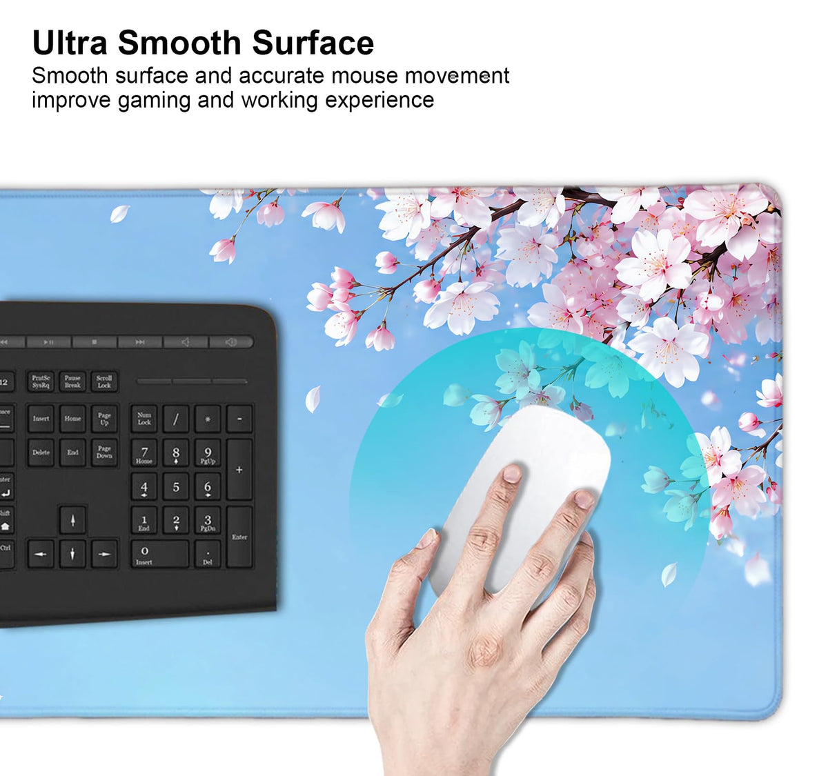Extended Large Gaming Mouse Pad (Double Cherry Blossom)