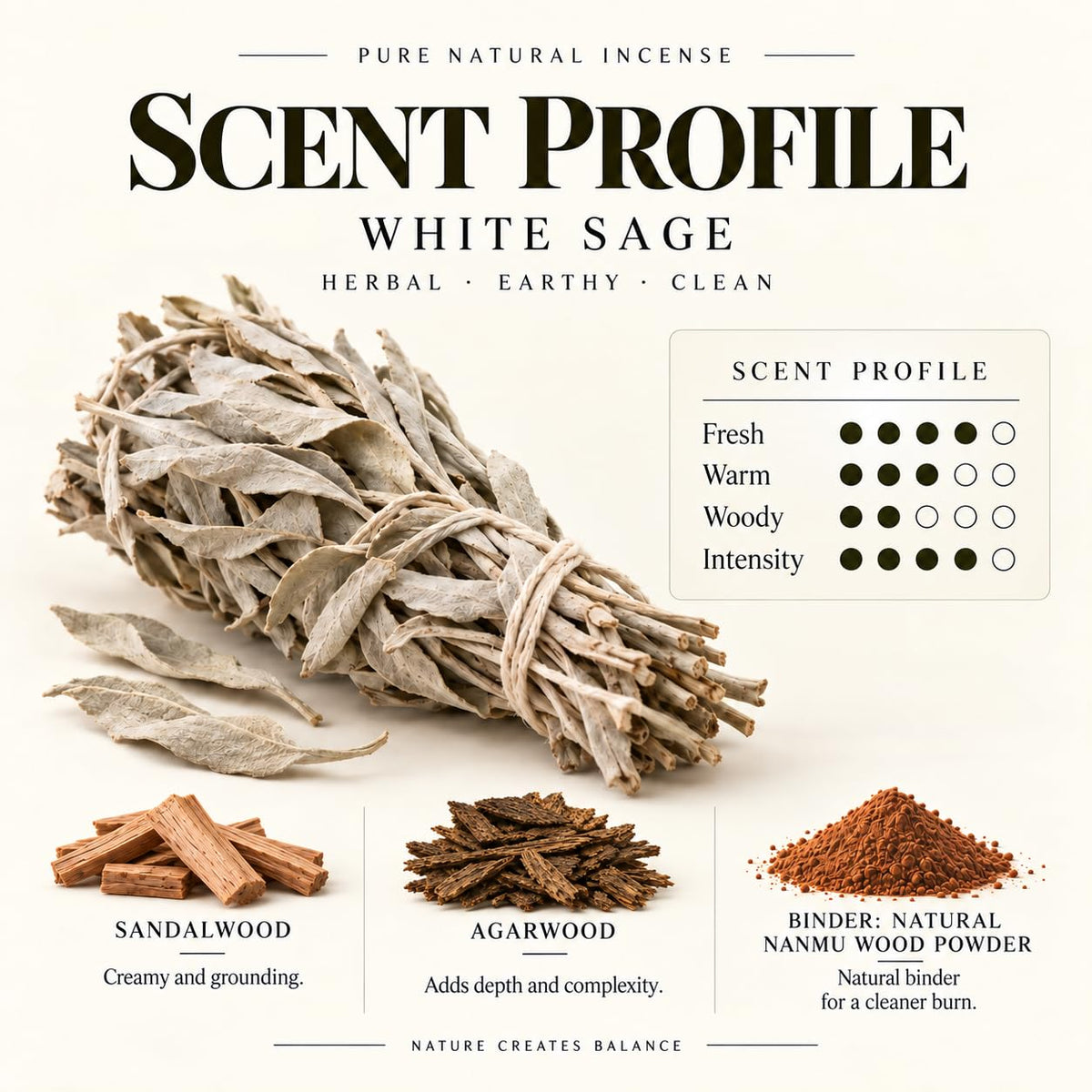 Innergy White Sage Square Incense Sticks (White Sage)