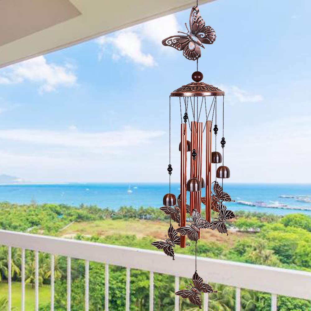 Butterfly Wind Chimes Outdoor Decor