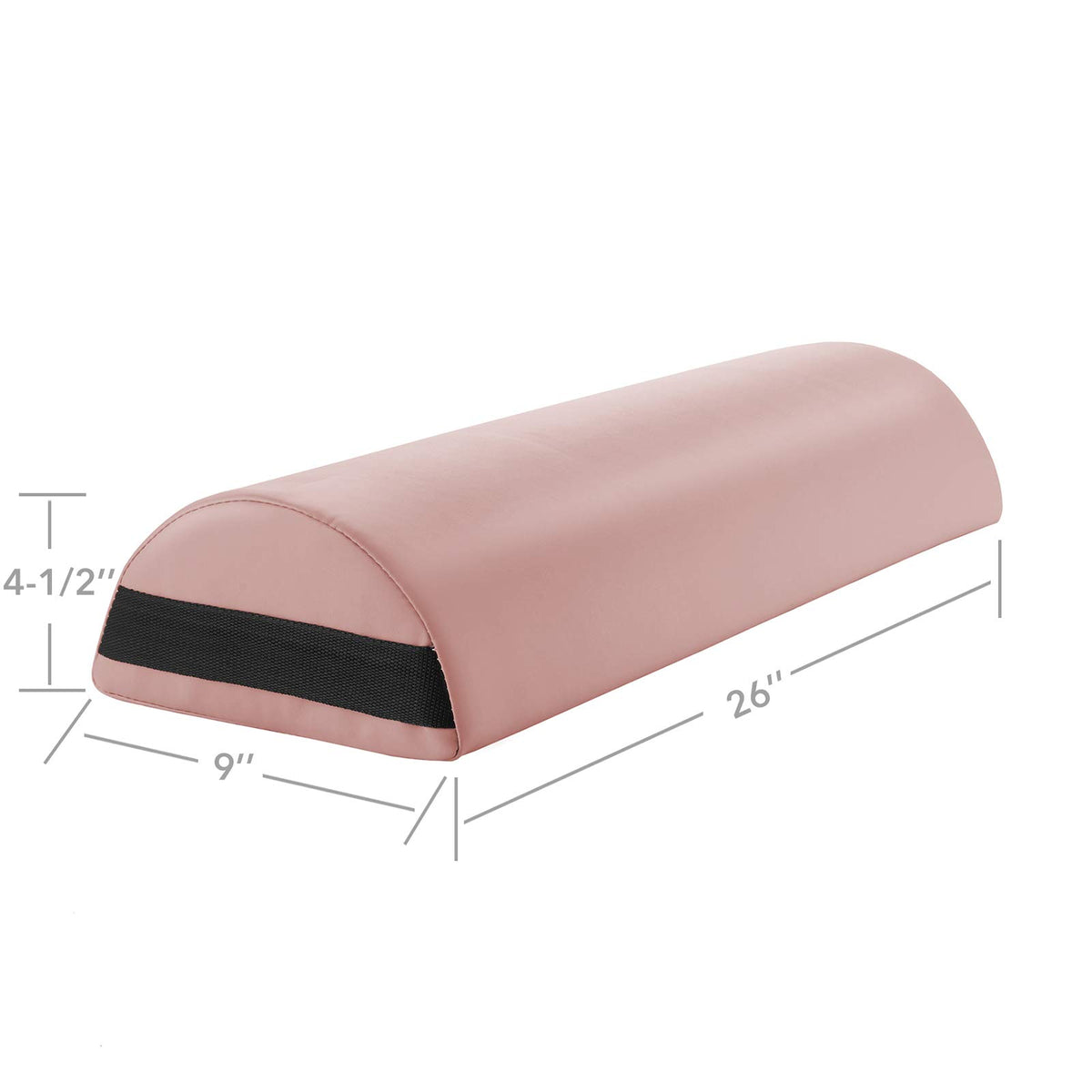 Jumbo Half Round Massage Table Bolster Under (Pink)
