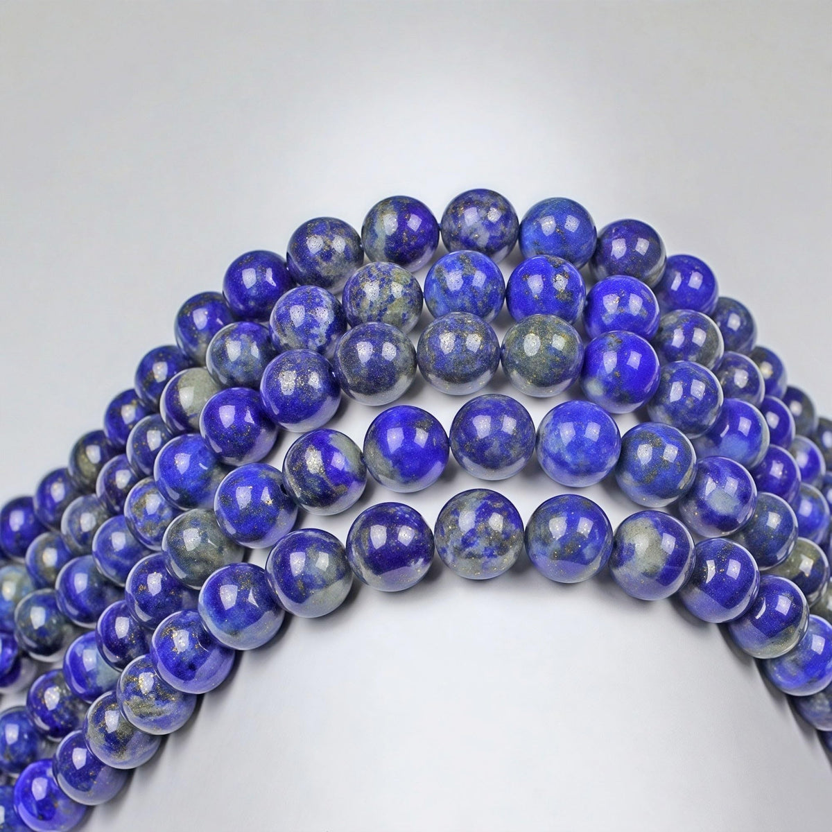 Natural Lapis Lazuli Gemstone Loose Beads Round 10mm Energy Stone Healing Power for Jewelry Making (Lapis Lazuli / 10mm)