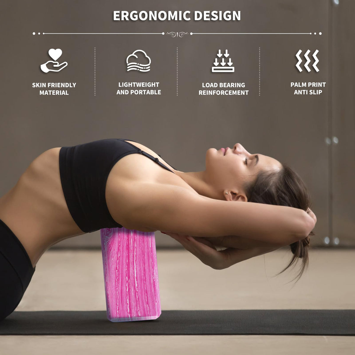 Yoga Blocks 2 Pack (Camo Pink)