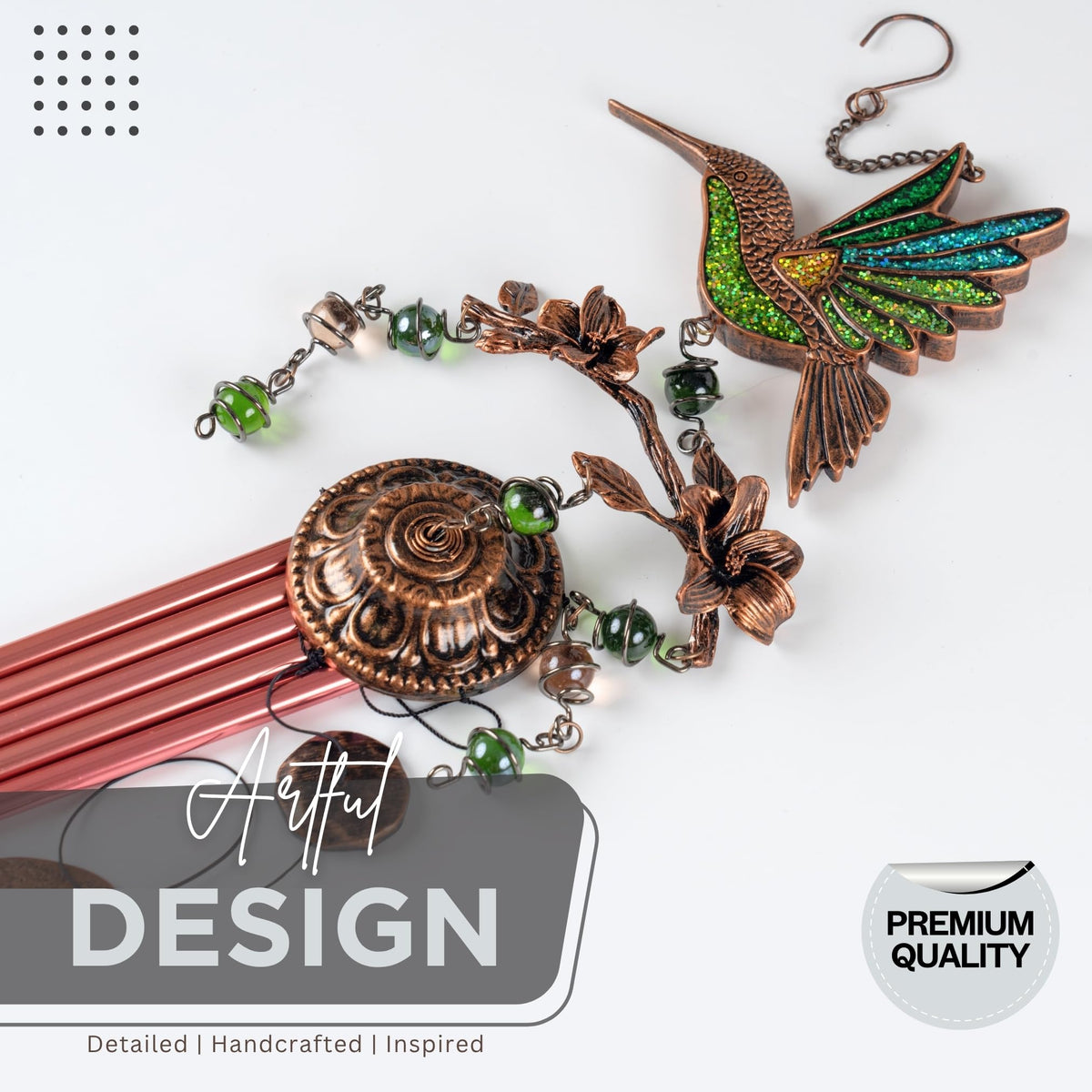 Wind Chimes for Outside (32" Hummingbird)