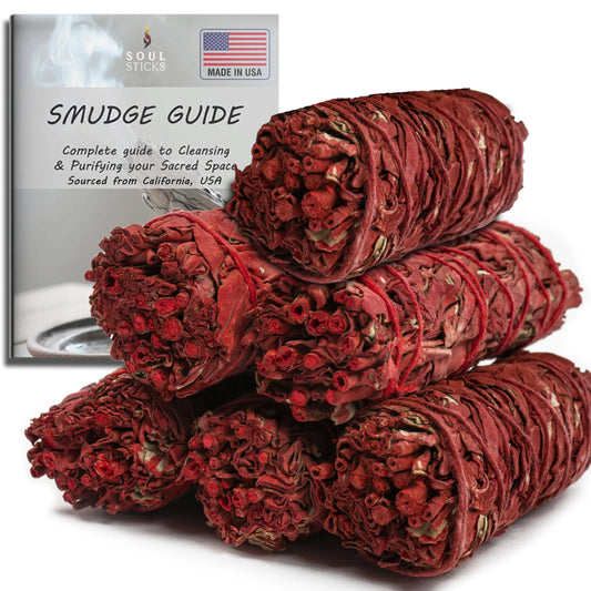 4" Dragon's Blood Sage Smudge Sticks