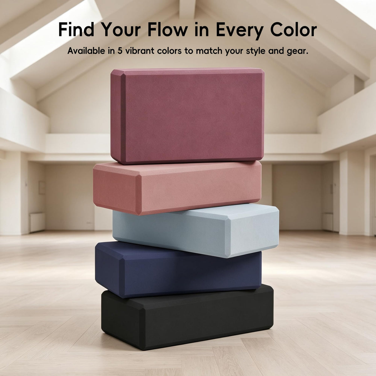 High Density EVA Yoga Blocks 2 Pack (pink)