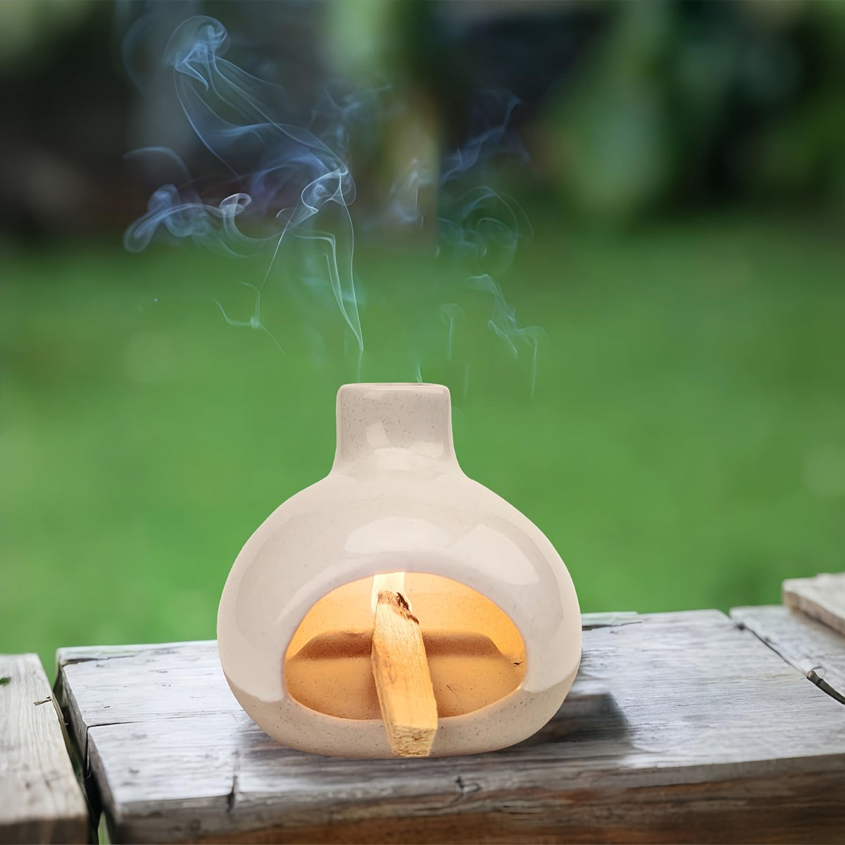 Palo Santo Holder (White)