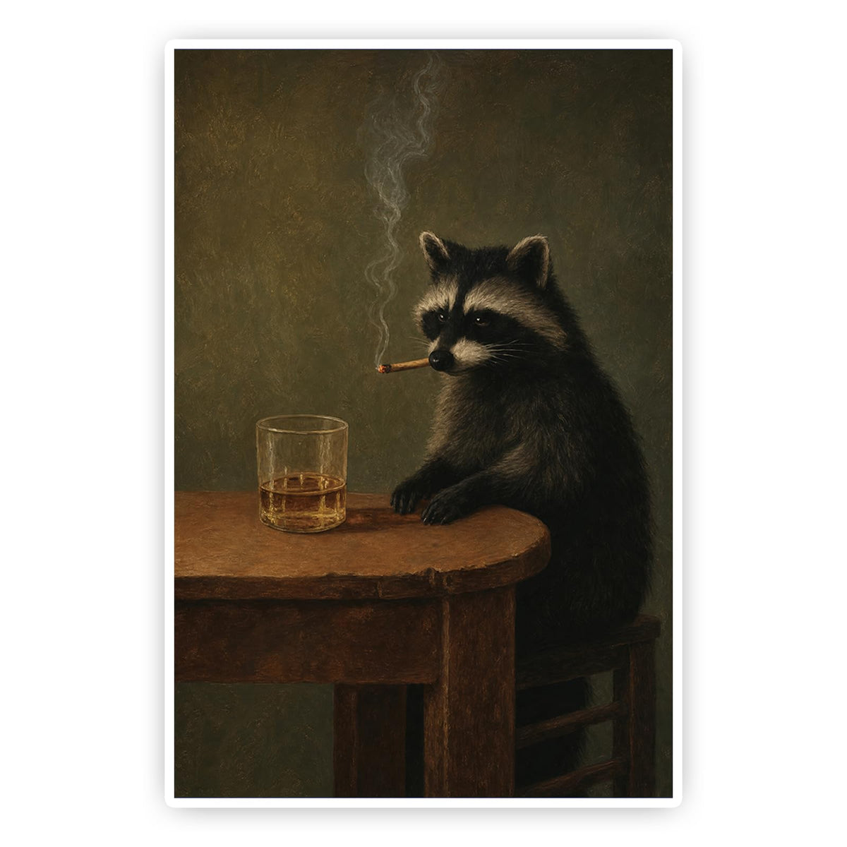 Animal Wall Art Print (AbstractArt / 16"L x 24"W)