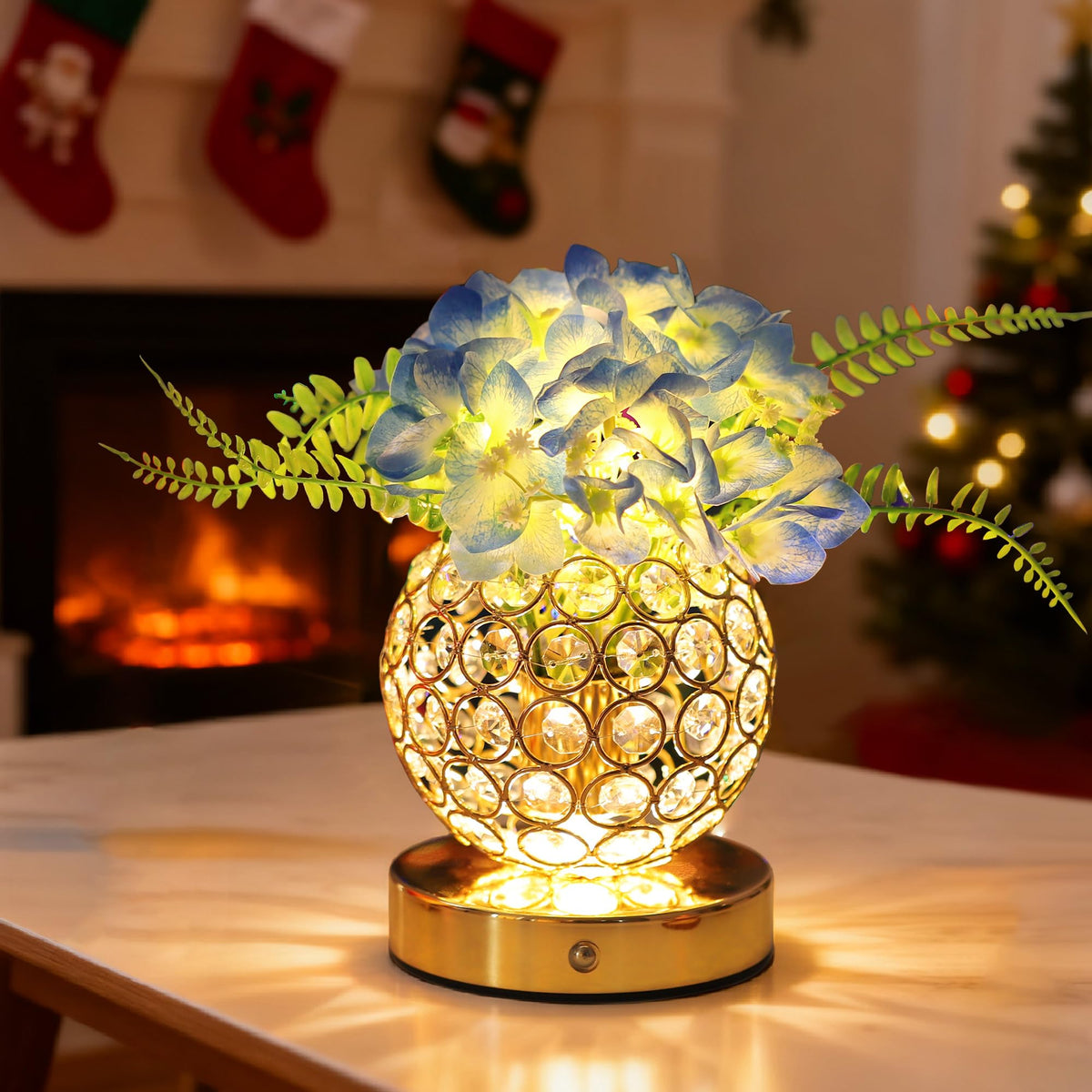 Blue Artificial Hydrangea Flower Lamp (HYDRANGEA AR-B)
