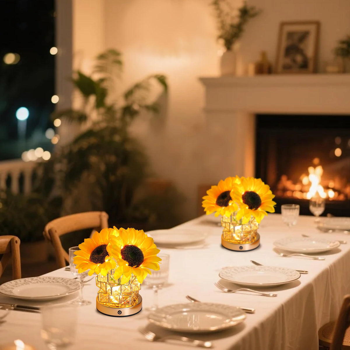 Sunflower Flower Lamp Gifts for Women (SUNFLOWER-Square)