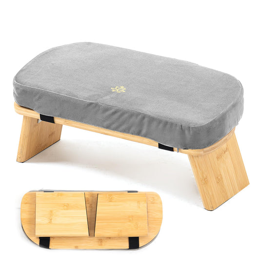 Large Bamboo Meditation Bench (Grey)