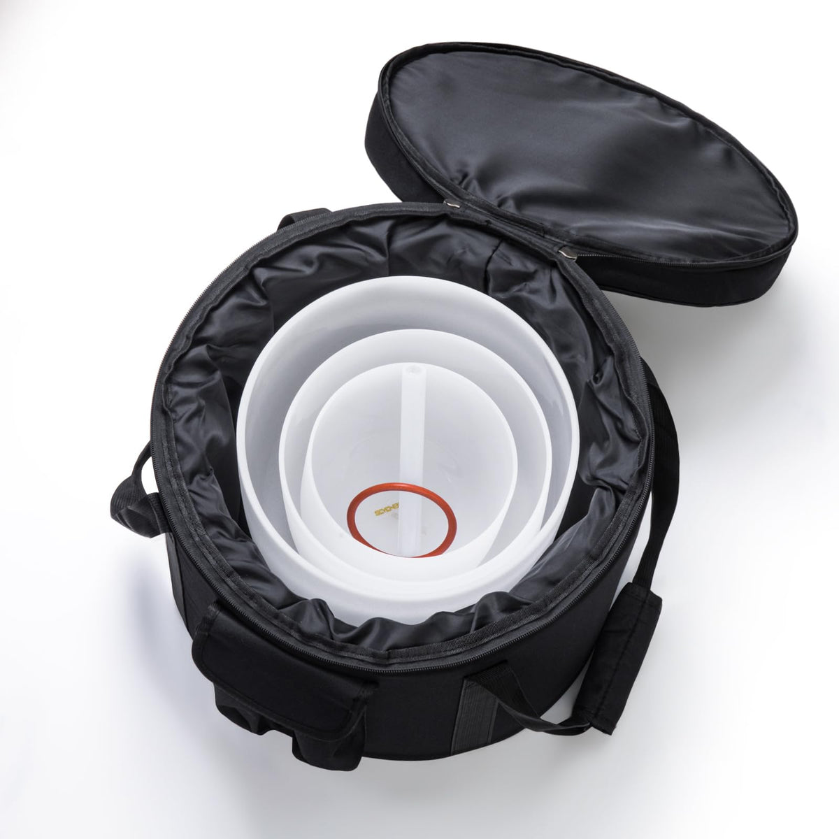 432HZ 7inch 8inch 9Inch Set Of 3 Pcs Quartz Crystal Singing Bowls Set with Thick Carrying Case Bag (7+8+9" / C+F+G-432hz)