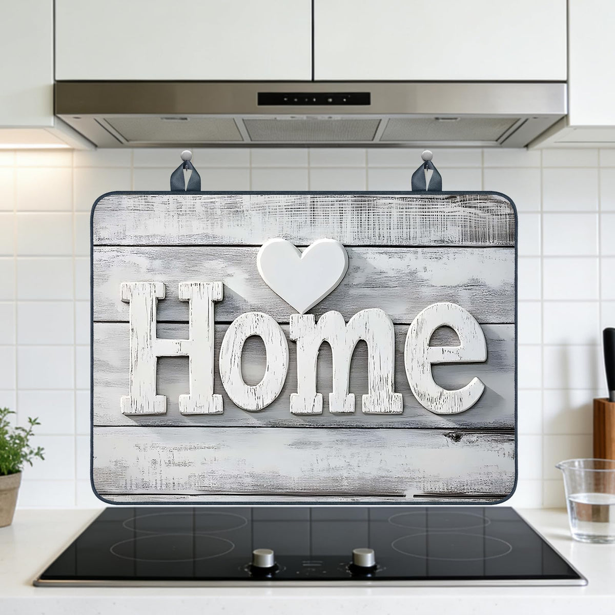 Home Letter Stove Cover Diatom Mud 20.47x28.34 In (BX99670-XY)