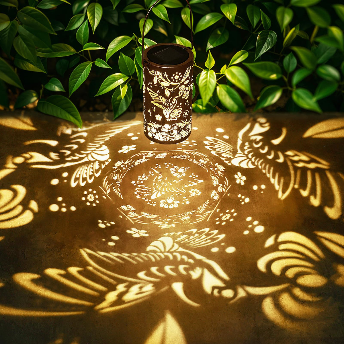 Solar Lanterns Outdoor Garden Decor Birthday Gift for Women Mom (3.9''x11.7'')