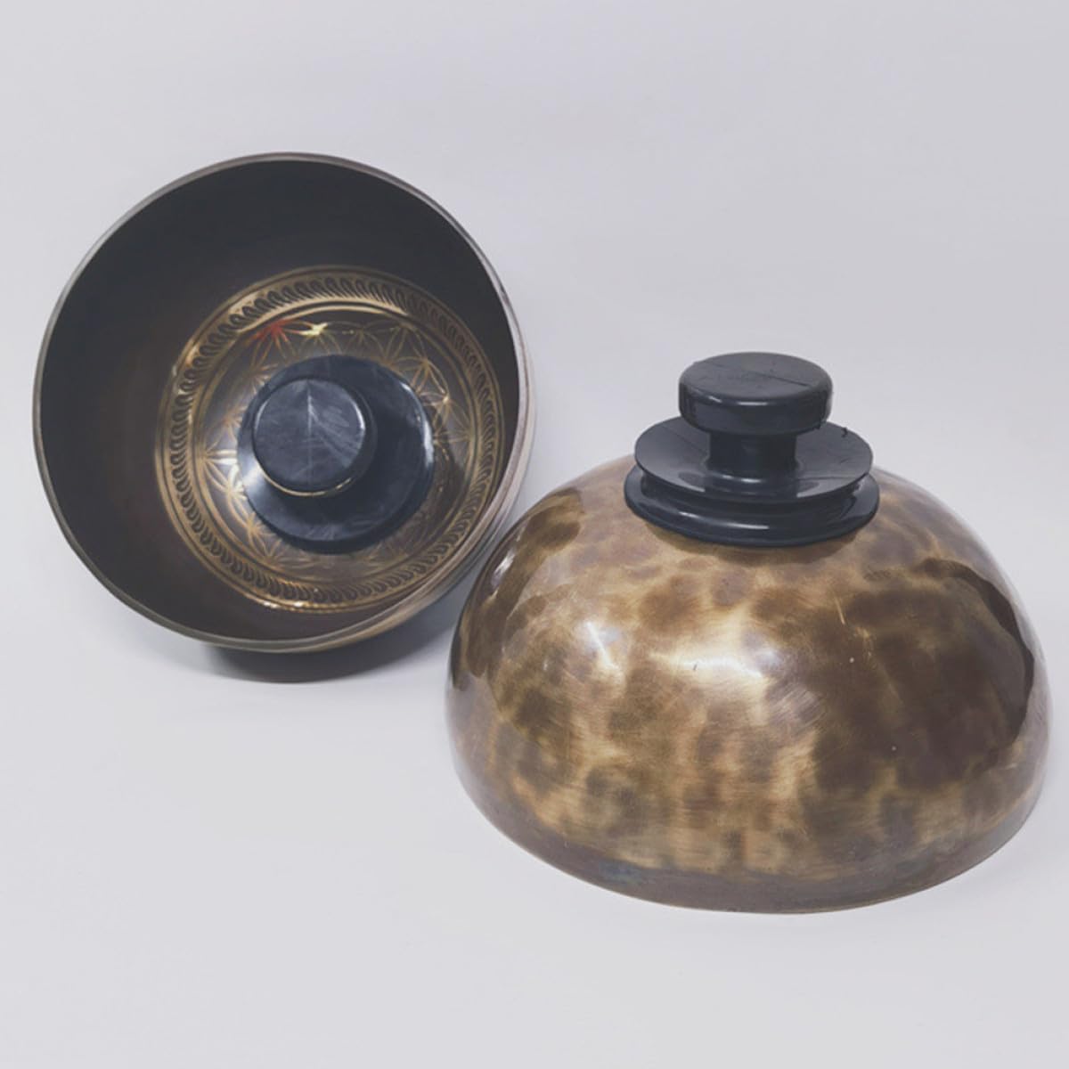 Singing Bowl Suction Tool Rubber 2 pack Black (8x8cm / Black)