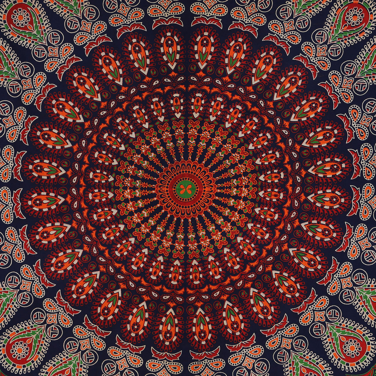 Cotton Golden (Golden Red Green / 72"L x 54"W)