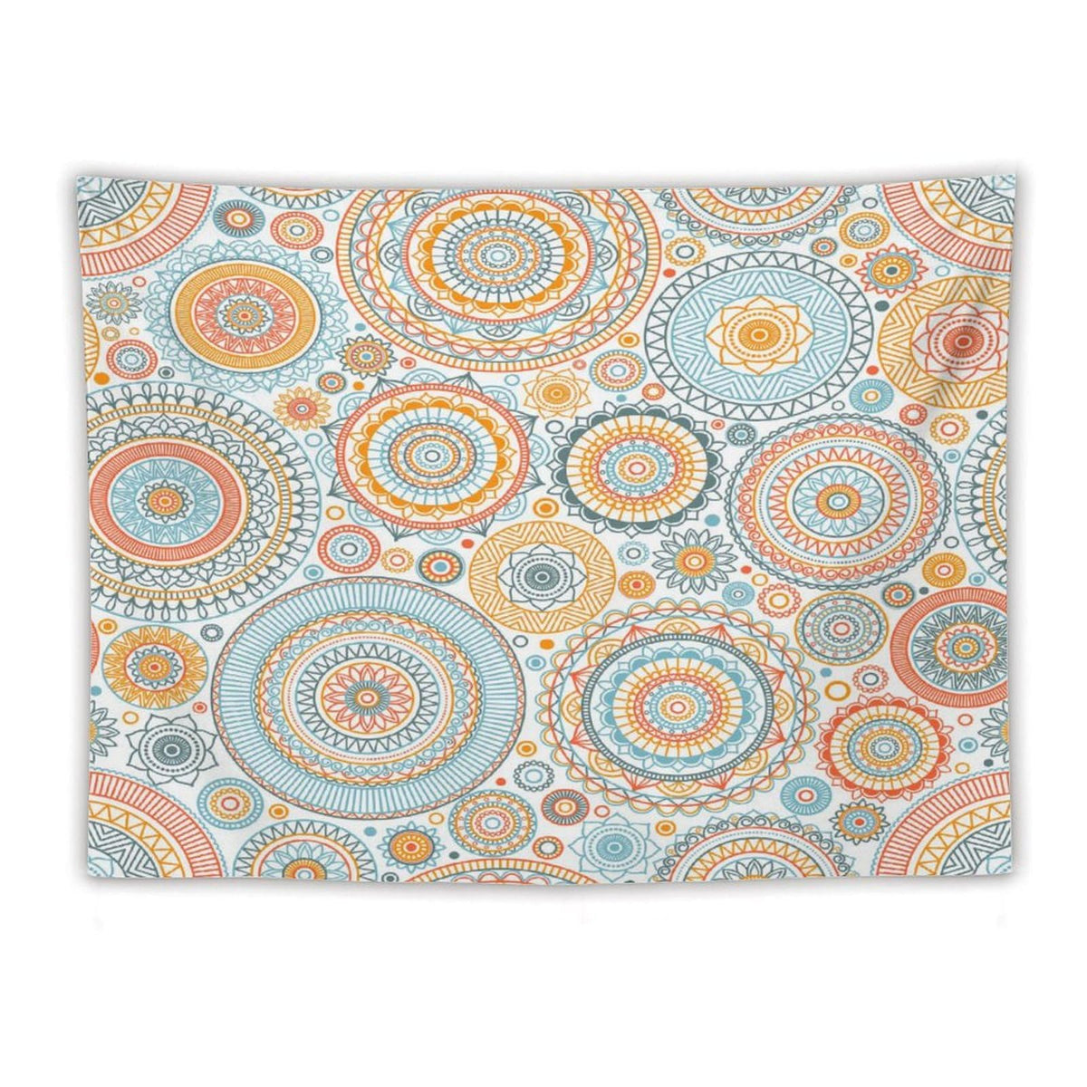 Boho Floral Tapestry Wall Hanging Abstract Mid Century Bohemian Tapestries Home Decor for Living Room Bedroom Apartment Farmhouse Dorm 60"x80" (60"L x 80"W / Mandala-29)