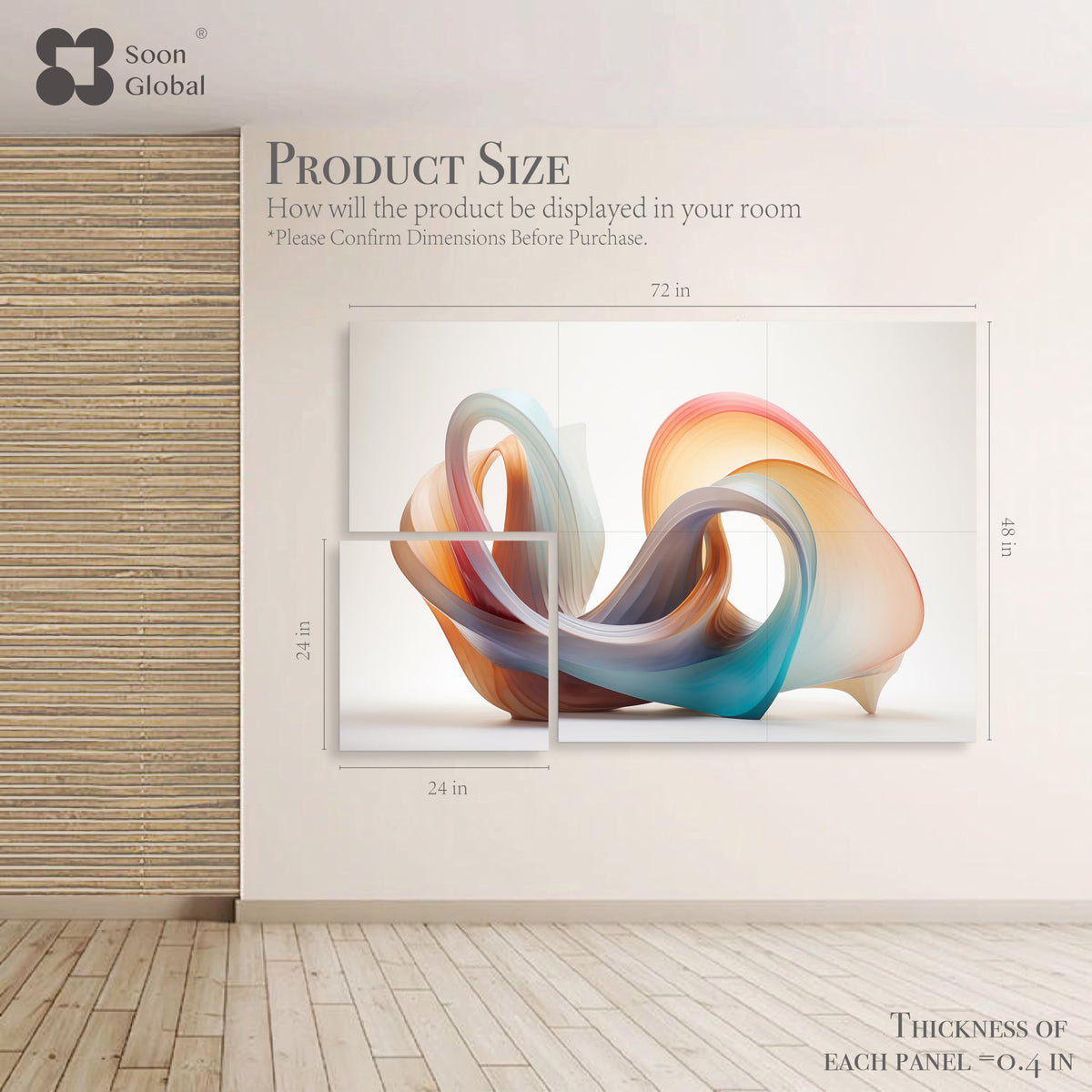 Acoustic Wall Panels (72 X 48 Inches / Fluid)