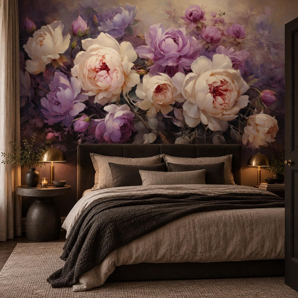 Peel and Stick Wall Mural Wallpaper Floral 157"x108" Decor A03 (A03 / 157" x 108")