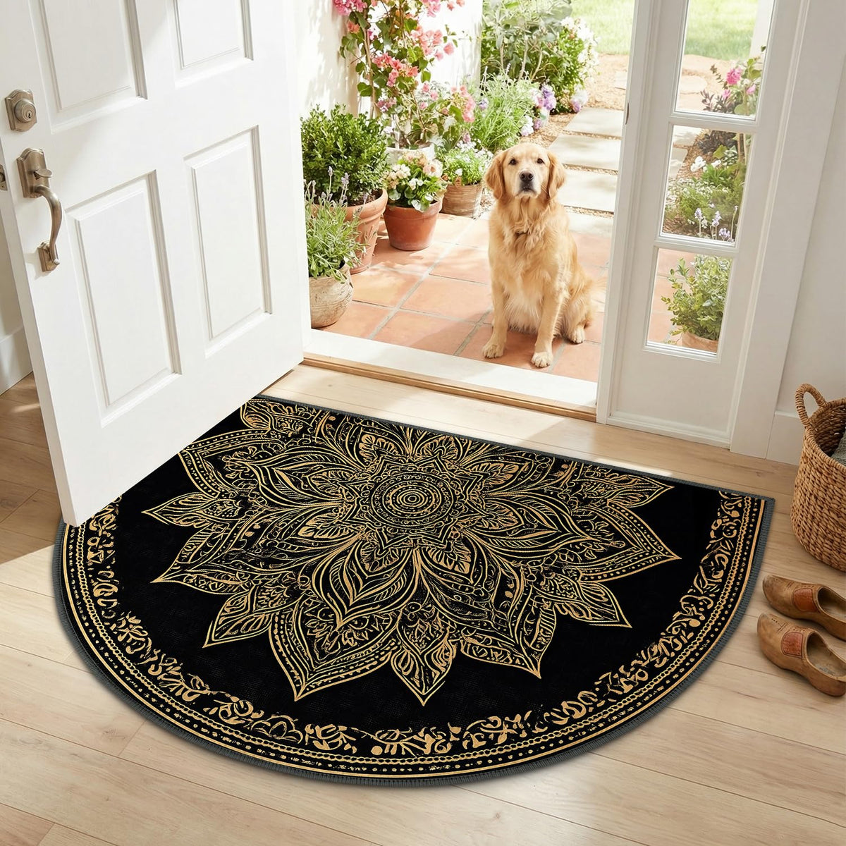 Semicircular Entrance Door Mat 24" x 36" (#36 / 2' x 3' (Semicircular))