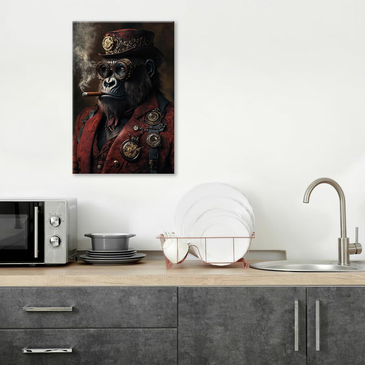 Gorilla Wall Art (Gorilla / 24"L x 16"W)