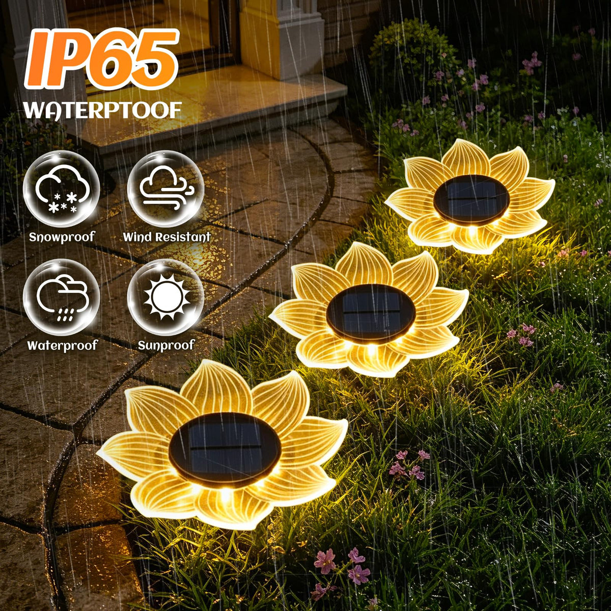 Solar Flower Shaped In (sunflower)