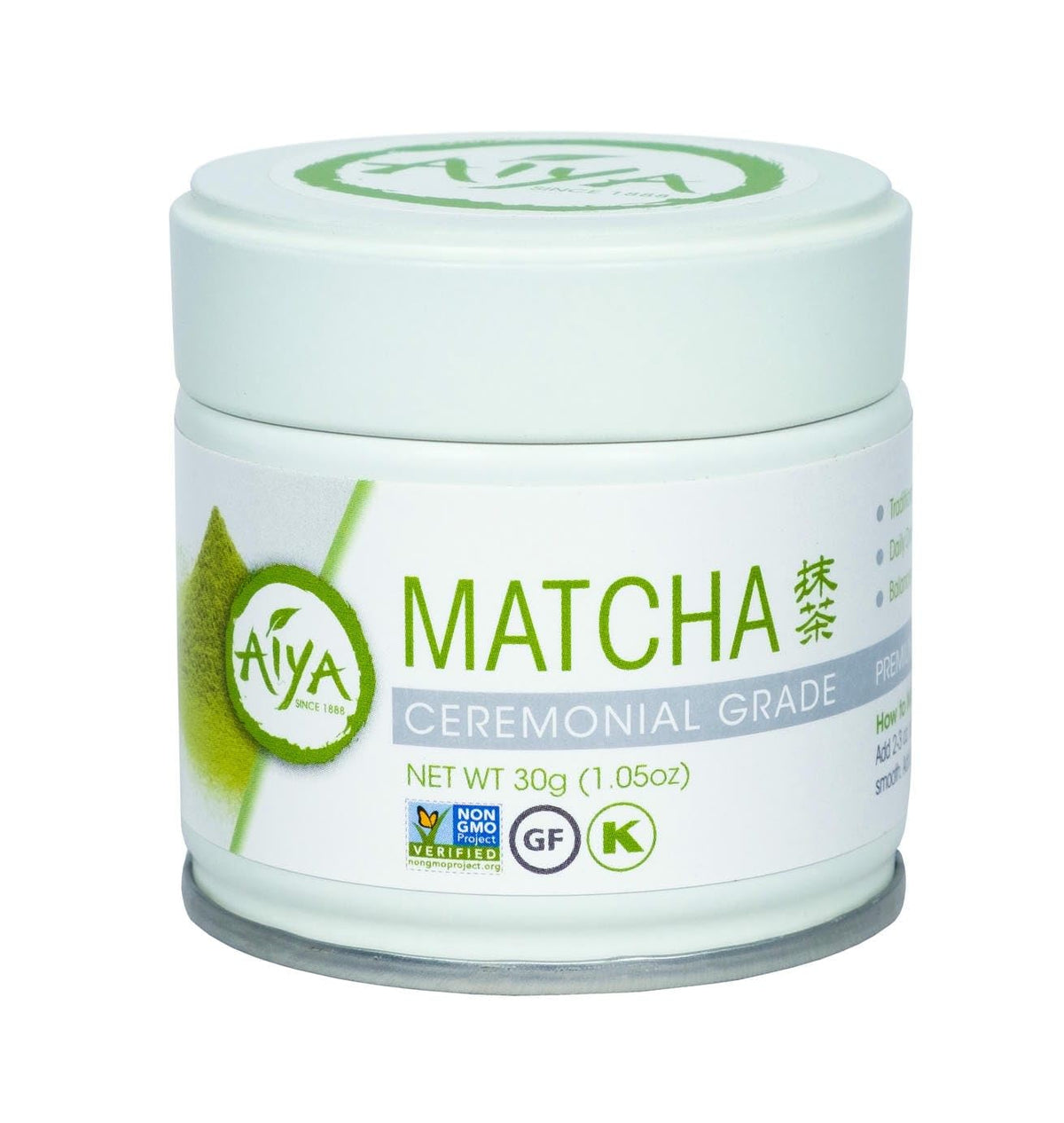 Aiya Authentic Japanese Premium First Harvest Ceremonial Grade Matcha Green Tea Powder (1.06 Ounce (Pack of 1))